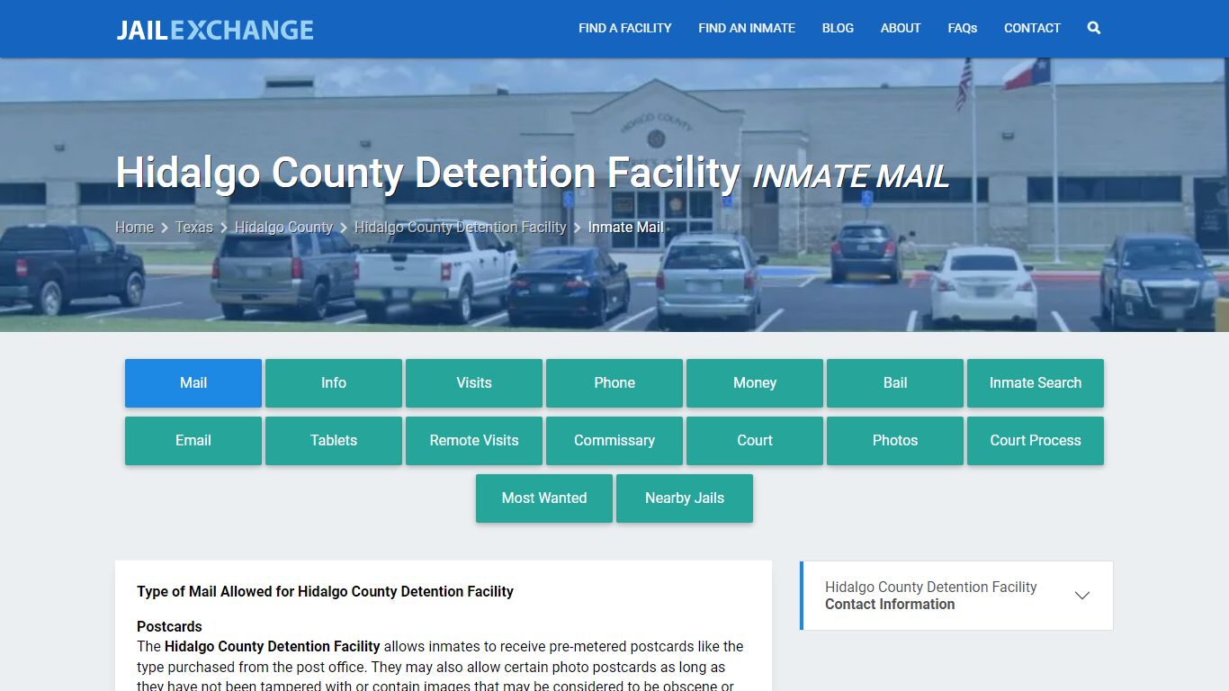 Inmate Mail - Hidalgo County Detention Facility, TX - Jail Exchange